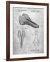 PP637-Slate Bicycle Seat Patent Poster-Cole Borders-Framed Giclee Print
