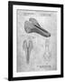 PP637-Slate Bicycle Seat Patent Poster-Cole Borders-Framed Giclee Print