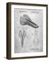 PP637-Slate Bicycle Seat Patent Poster-Cole Borders-Framed Giclee Print