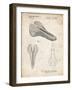 PP637-Vintage Parchment Bicycle Seat Patent Poster-Cole Borders-Framed Giclee Print