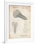 PP637-Vintage Parchment Bicycle Seat Patent Poster-Cole Borders-Framed Giclee Print