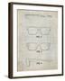 PP640-Antique Grid Parchment Two Face Prizm Oakley Sunglasses Patent Poster-Cole Borders-Framed Giclee Print