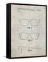 PP640-Antique Grid Parchment Two Face Prizm Oakley Sunglasses Patent Poster-Cole Borders-Framed Stretched Canvas