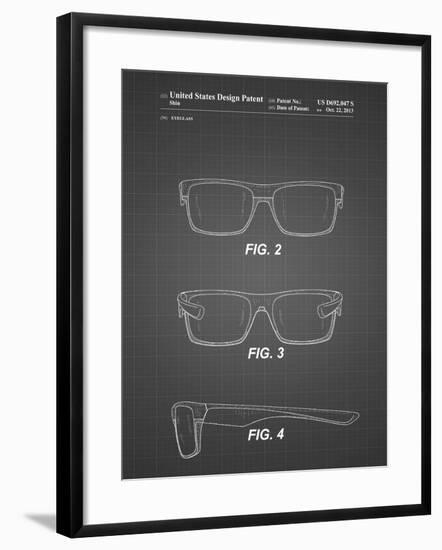 PP640-Black Grid Two Face Prizm Oakley Sunglasses Patent Poster-Cole Borders-Framed Giclee Print