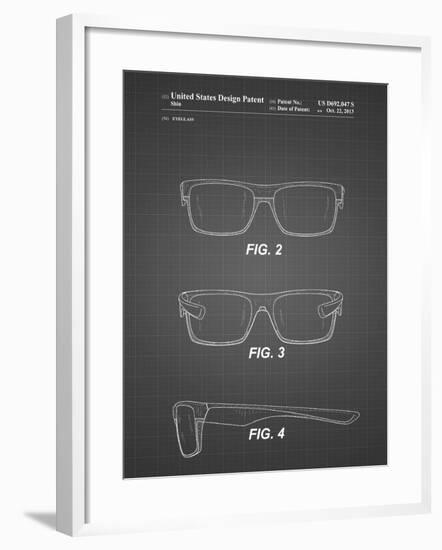 PP640-Black Grid Two Face Prizm Oakley Sunglasses Patent Poster-Cole Borders-Framed Giclee Print