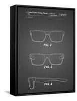 PP640-Black Grid Two Face Prizm Oakley Sunglasses Patent Poster-Cole Borders-Framed Stretched Canvas