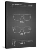 PP640-Black Grid Two Face Prizm Oakley Sunglasses Patent Poster-Cole Borders-Stretched Canvas