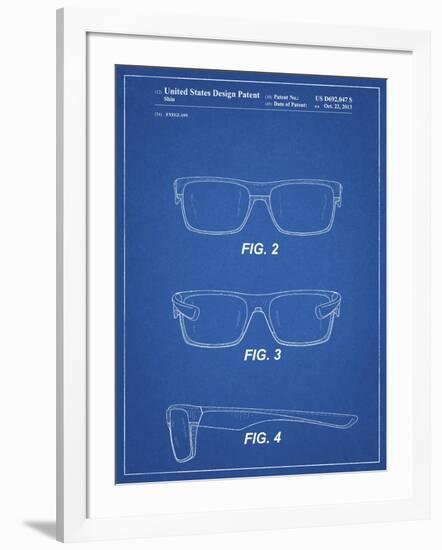 PP640-Blueprint Two Face Prizm Oakley Sunglasses Patent Poster-Cole Borders-Framed Giclee Print