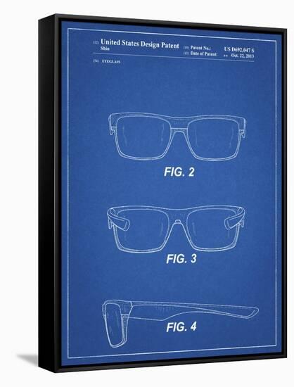 PP640-Blueprint Two Face Prizm Oakley Sunglasses Patent Poster-Cole Borders-Framed Stretched Canvas