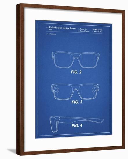 PP640-Blueprint Two Face Prizm Oakley Sunglasses Patent Poster-Cole Borders-Framed Giclee Print