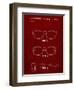 PP640-Burgundy Two Face Prizm Oakley Sunglasses Patent Poster-Cole Borders-Framed Giclee Print