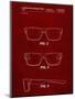 PP640-Burgundy Two Face Prizm Oakley Sunglasses Patent Poster-Cole Borders-Mounted Giclee Print