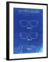 PP640-Faded Blueprint Two Face Prizm Oakley Sunglasses Patent Poster-Cole Borders-Framed Giclee Print