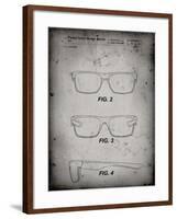 PP640-Faded Grey Two Face Prizm Oakley Sunglasses Patent Poster-Cole Borders-Framed Giclee Print