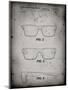 PP640-Faded Grey Two Face Prizm Oakley Sunglasses Patent Poster-Cole Borders-Mounted Giclee Print
