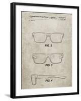 PP640-Sandstone Two Face Prizm Oakley Sunglasses Patent Poster-Cole Borders-Framed Giclee Print