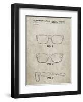 PP640-Sandstone Two Face Prizm Oakley Sunglasses Patent Poster-Cole Borders-Framed Giclee Print