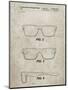 PP640-Sandstone Two Face Prizm Oakley Sunglasses Patent Poster-Cole Borders-Mounted Giclee Print