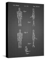 PP646-Black Grid Star Wars IG-88 Assassin Droid Patent Wall Art Poster-Cole Borders-Stretched Canvas