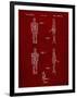 PP646-Burgundy Star Wars IG-88 Assassin Droid Patent Wall Art Poster-Cole Borders-Framed Premium Giclee Print