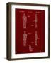 PP646-Burgundy Star Wars IG-88 Assassin Droid Patent Wall Art Poster-Cole Borders-Framed Giclee Print