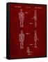 PP646-Burgundy Star Wars IG-88 Assassin Droid Patent Wall Art Poster-Cole Borders-Framed Stretched Canvas