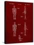 PP646-Burgundy Star Wars IG-88 Assassin Droid Patent Wall Art Poster-Cole Borders-Stretched Canvas