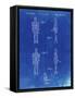 PP646-Faded Blueprint Star Wars IG-88 Assassin Droid Patent Wall Art Poster-Cole Borders-Framed Stretched Canvas