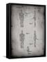 PP646-Faded Grey Star Wars IG-88 Assassin Droid Patent Wall Art Poster-Cole Borders-Framed Stretched Canvas