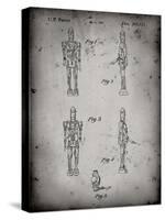 PP646-Faded Grey Star Wars IG-88 Assassin Droid Patent Wall Art Poster-Cole Borders-Stretched Canvas