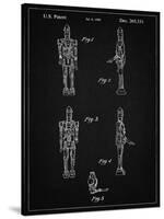 PP646-Vintage Black Star Wars IG-88 Assassin Droid Patent Wall Art Poster-Cole Borders-Stretched Canvas