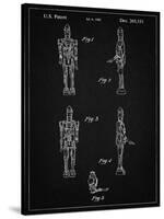 PP646-Vintage Black Star Wars IG-88 Assassin Droid Patent Wall Art Poster-Cole Borders-Stretched Canvas