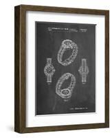 PP651-Chalkboard Luxury Watch Patent Poster-Cole Borders-Framed Giclee Print