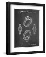 PP651-Chalkboard Luxury Watch Patent Poster-Cole Borders-Framed Giclee Print