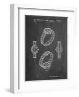 PP651-Chalkboard Luxury Watch Patent Poster-Cole Borders-Framed Giclee Print