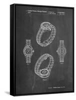 PP651-Chalkboard Luxury Watch Patent Poster-Cole Borders-Framed Stretched Canvas