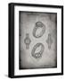 PP651-Faded Grey Luxury Watch Patent Poster-Cole Borders-Framed Giclee Print