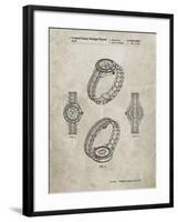 PP651-Sandstone Luxury Watch Patent Poster-Cole Borders-Framed Giclee Print