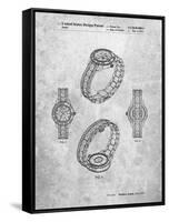 PP651-Slate Luxury Watch Patent Poster-Cole Borders-Framed Stretched Canvas