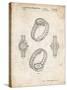 PP651-Vintage Parchment Luxury Watch Patent Poster-Cole Borders-Stretched Canvas