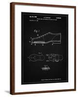 PP655-Vintage Black Vintage Bowling Shoes Patent Poster-Cole Borders-Framed Giclee Print