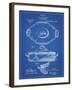 PP657-Blueprint Haviland Covered Serving Dish Canvas Art-Cole Borders-Framed Giclee Print