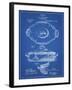 PP657-Blueprint Haviland Covered Serving Dish Canvas Art-Cole Borders-Framed Giclee Print