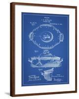 PP657-Blueprint Haviland Covered Serving Dish Canvas Art-Cole Borders-Framed Giclee Print