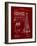 PP66-Burgundy Howard Hughes Oil Drilling Rig Patent Poster-Cole Borders-Framed Giclee Print