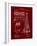 PP66-Burgundy Howard Hughes Oil Drilling Rig Patent Poster-Cole Borders-Framed Giclee Print