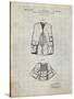 PP661-Antique Grid Parchment Hunting and Fishing Vest Patent Poster-Cole Borders-Stretched Canvas