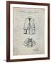 PP661-Antique Grid Parchment Hunting and Fishing Vest Patent Poster-Cole Borders-Framed Giclee Print