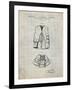 PP661-Antique Grid Parchment Hunting and Fishing Vest Patent Poster-Cole Borders-Framed Giclee Print