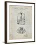 PP661-Antique Grid Parchment Hunting and Fishing Vest Patent Poster-Cole Borders-Framed Giclee Print